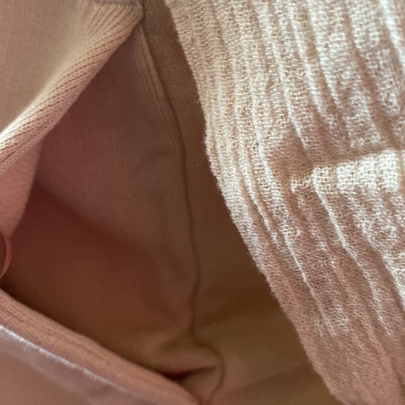 Lori Goldstein Logo 100% Cotton Bohemian Layered Tan Hooded Cardigan w/ Pockets - Picture 6 of 7